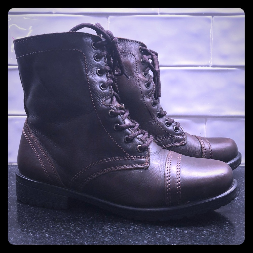 Steve Madden TROOPA  Brown Leather Boot